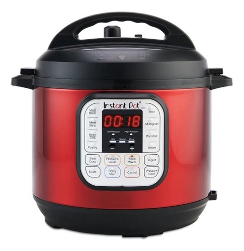 Instant Pot Olla De Presion De 6 Cuartos A/i  Color Rojo