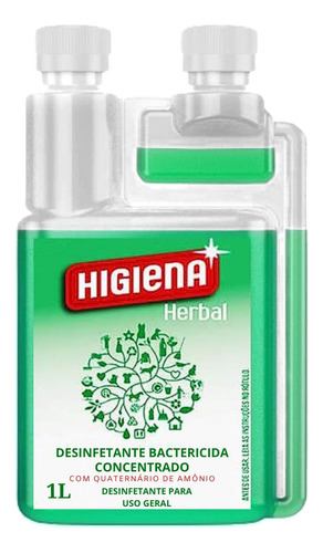 Desinfetante Higiena Herbal Unique 1 Litro -  Concentrado
