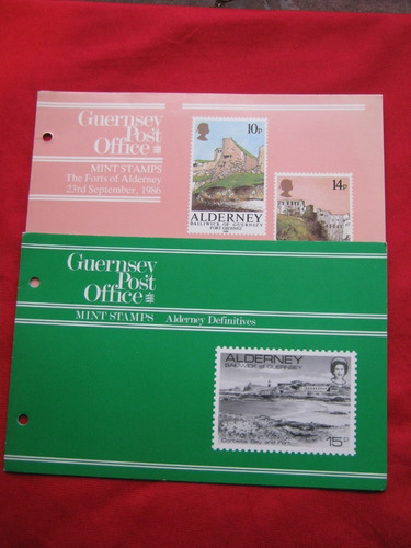Alderney Serie Sellos 1983 Y 1986