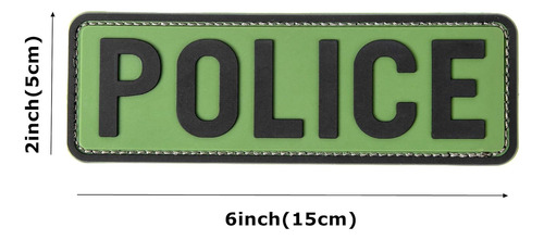 Hannah Fit Gancho De Parche De Policía De Pvc Grande Para Ch