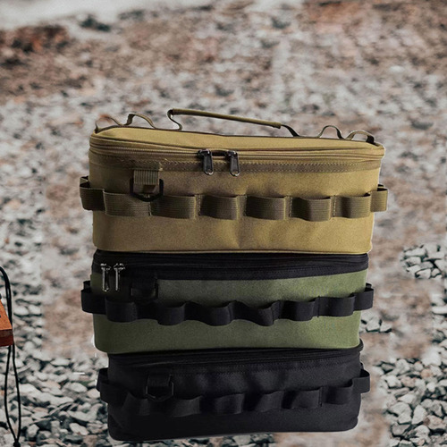 Camping Kitchenware De Mesa Bolsa De Almacenamiento Negro