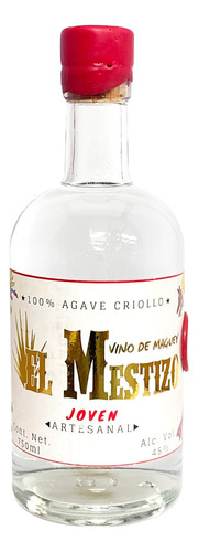 Vino De Maguey Artesanal El Mestizo Joven 750 Ml