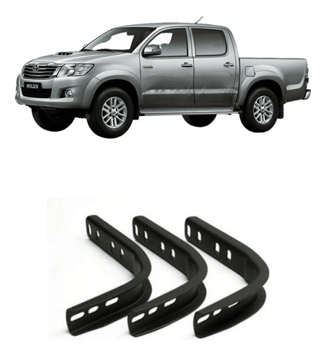 Brackets Instalacion Estribo Toyota Hilux 05-15 Doble Cab