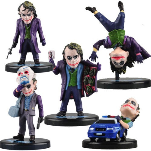 The Joker Set X5 Figuras Gashapones Muñecos Juguetes
