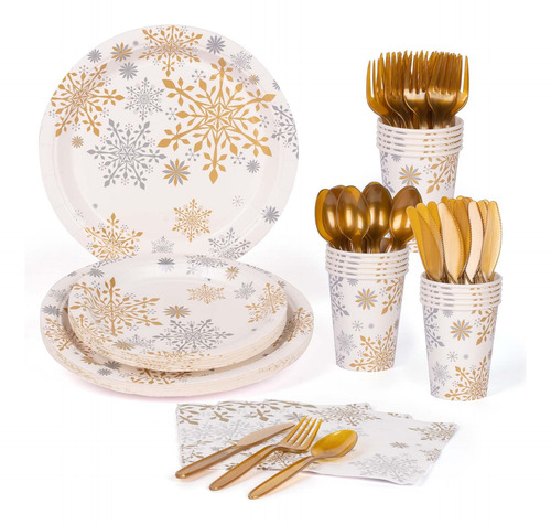 Platos Y Servilletas Navideñas Decorlife De Party Supplies,