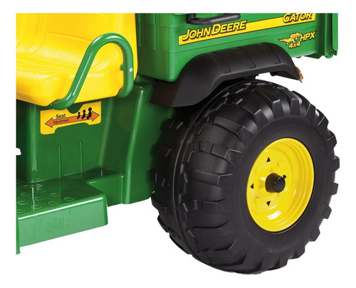 Trator a bateria para crianças Peg Perego John Deere Gator HPX cor verde/amarelo 220V