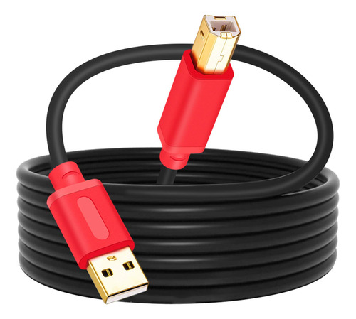 Tan Qy - Cable De Impresora De 1.5 Pies, Usb 2.0 De Alta Vel