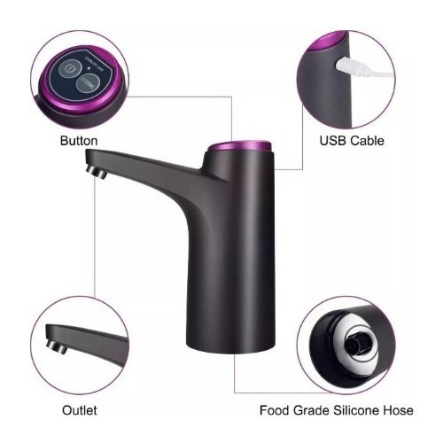 Canilla Con Bomba De Agua Usb Casa Rodante Trailer Lancha