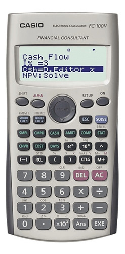 Calculadora Casio Financiera Fc-100v