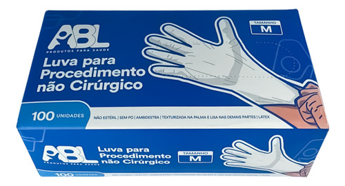 Luva Procedimento Não Cirúrgico Látex Sem Pó Abl 200un P
