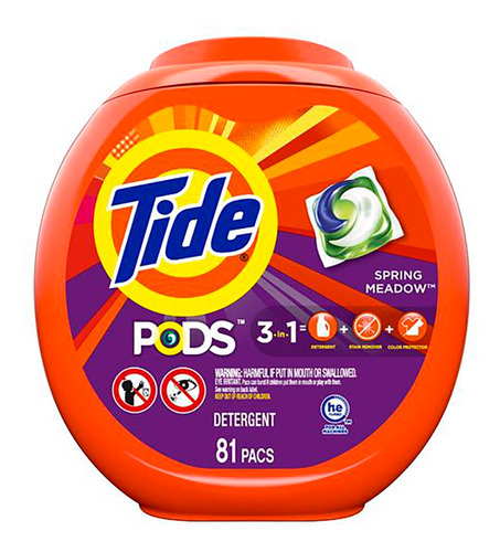 Imagen 1 de 11 de Detergente Tide Pods Capsulas 81ud