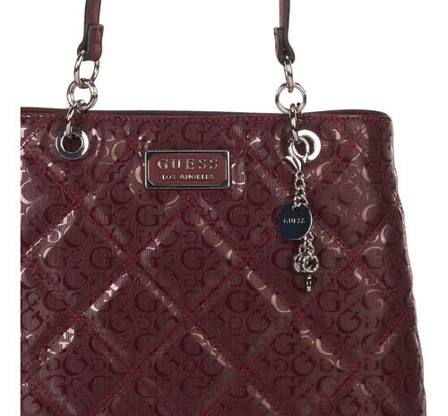 Bolsa Satchel Guess Factory Logo Estampado Para Mujer