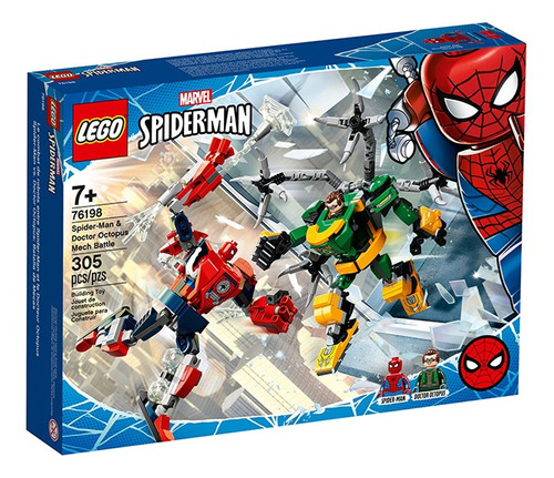 Bloque Lego Spiderman Y Doctor Octopus Mech Battle 305pzas