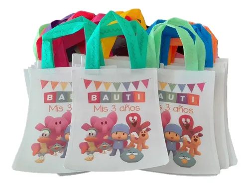 Bolsa Friselina Personalizada Cumpleaños 20x25 