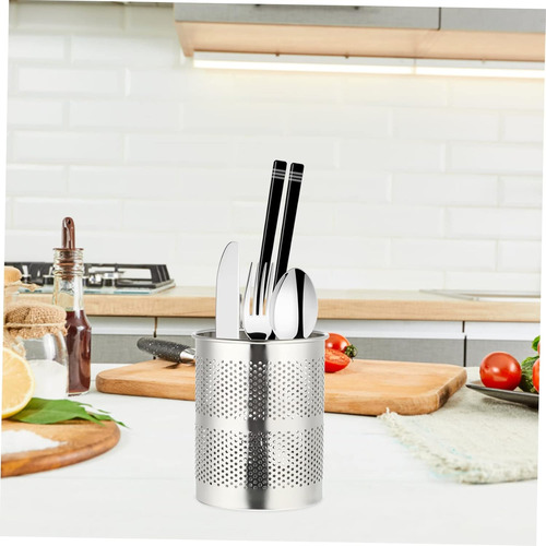 Soporte Colgante De Acero Inoxidable Para Palillos Y Utensil