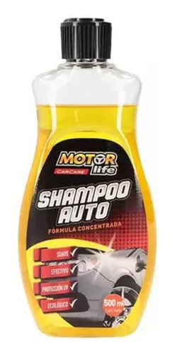 Shampoo Para Auto Concentrado 500ml Motor Life