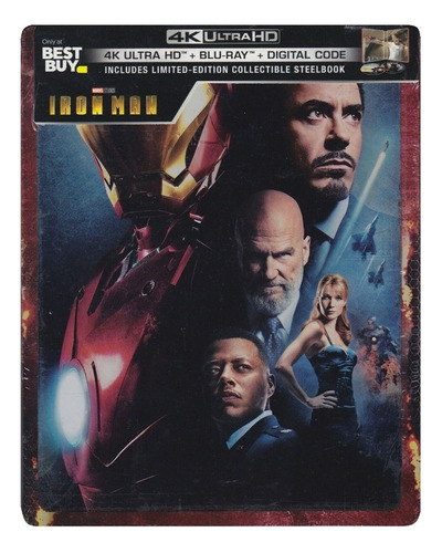 Iron Man 1 Marvel Target Steelbook Pelicula 4k Ultra Hd