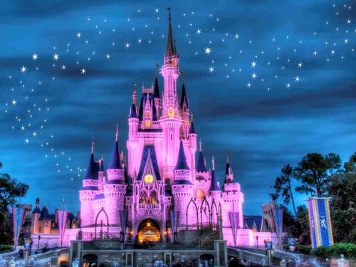 Papel Parede 1 Adesivo Castelo Cinderela Disney 5m² 1,7 X 3,
