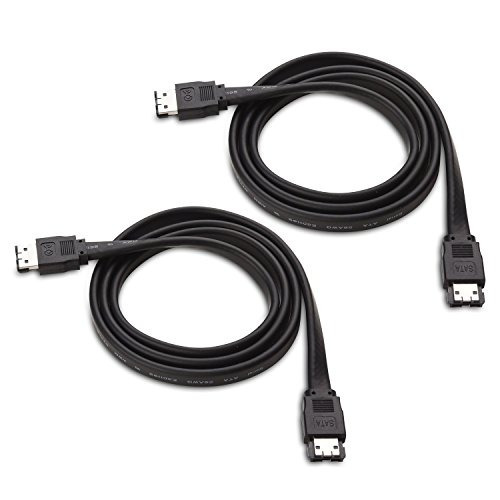 Cable Matters 2 Pack 6 Gbps Cable Esata Blindado 6 Pies