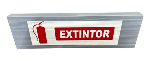 Señalamiento Letrero Decorativo Extintor 35x10cms Zeromadera