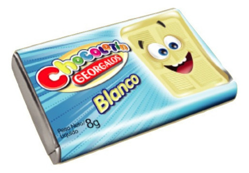 Chocolatines 8g Blancos Georgalos X 40u