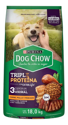 Dog Chow, Alimentó Para Perro Croqueta Purina Nutriplus 18kg