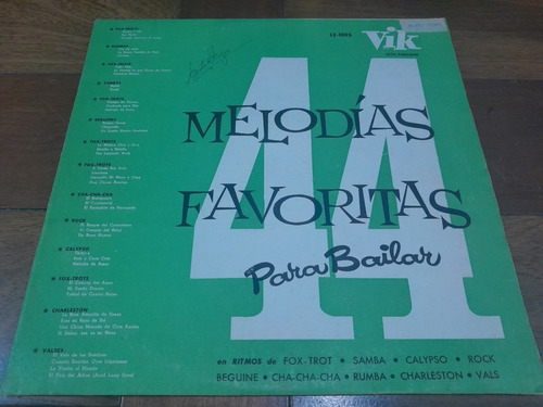 Lp Vinilo - Harold Mickey - 44 Melodías Favoritas - 1958 -