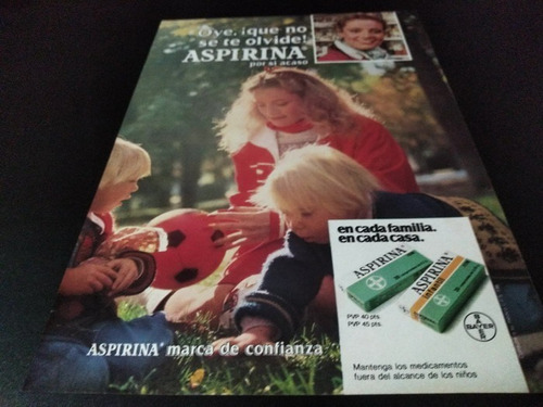 (pe010) Publicidad Clipping Aspirina Bayer * 1976