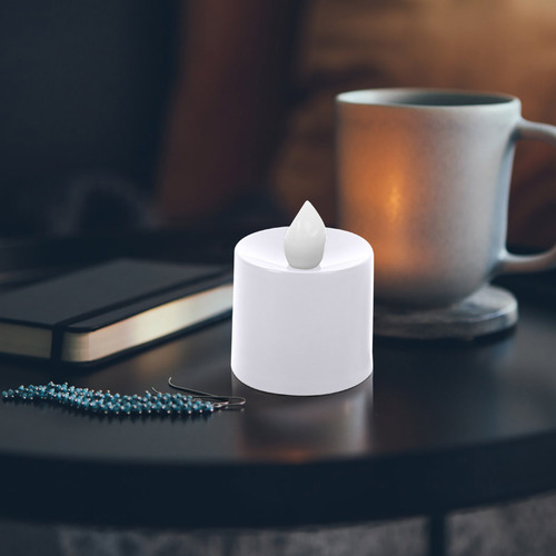 Paquete De 24 Velas De Té De Color Naranja N Night Light Par