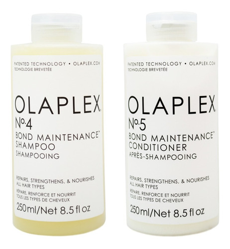 Olaplex Paso 4 Shampoo + 5 Acondicionador Reparador 250ml