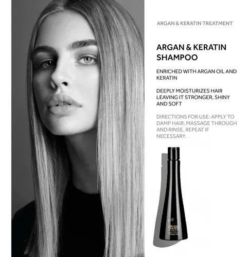 Set De Champú, Mascarilla Y Elixir De Argán Y Queratina Hair