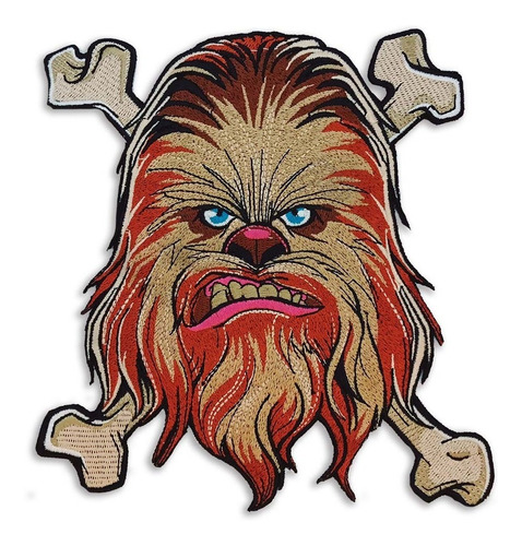 Parche Bordado, Star Wars Chewbacca 20 Cm Termoadhesivo