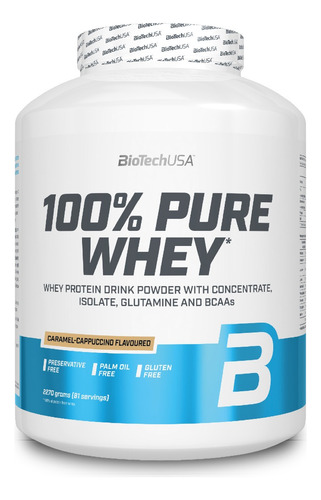 Proteina 100% Pure Whey 5lbs - Biotechusa Caramel-cappucino