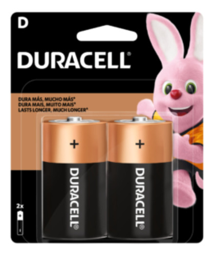 Pack 2 Pilas Alcalinas D Duracell