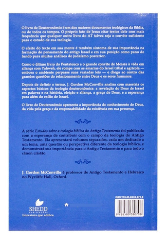Livro: Graça Ao Final Volume 1 | J. Gordon Mcconville, de J. Gordon Mcconville. Editora Shedd, capa mole em português, 2020