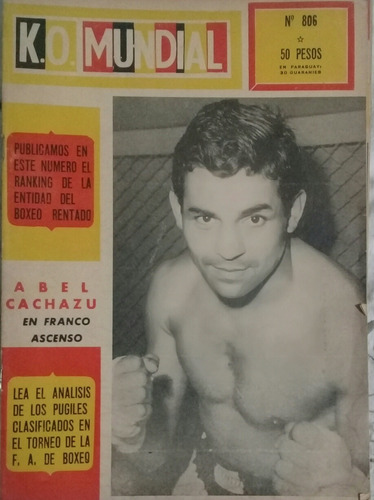 Ko Mundial 806 Abel Cachazu Año 1968