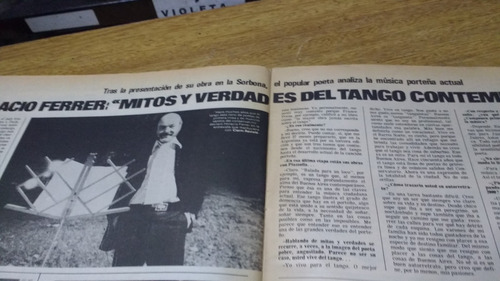 Revista Clarin N° 12702 Horacio Ferrer Poeta Tango  Año 1981