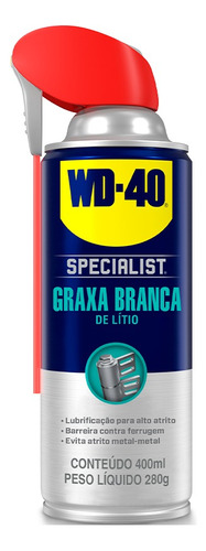 Graxa Branca De Litio Spray 400ml - Wd40 Specialist
