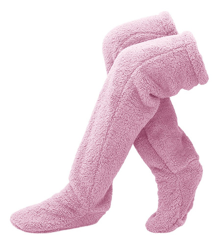 - Calentadores De Piernas De Felpa Legging Medias Calcetines
