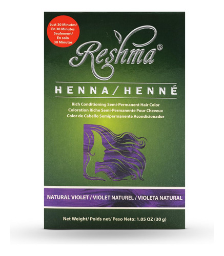 Reshma Beauty Tinte Para El Cabello Con Henna De 30 Minutos,