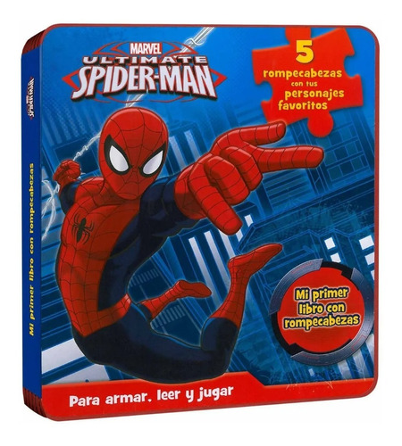 Mi Primer Libro Ultimate Spiderman Con 5 Rompecabezas