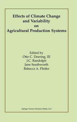 Libro Effects Of Climate Change And Variability On Agricu...