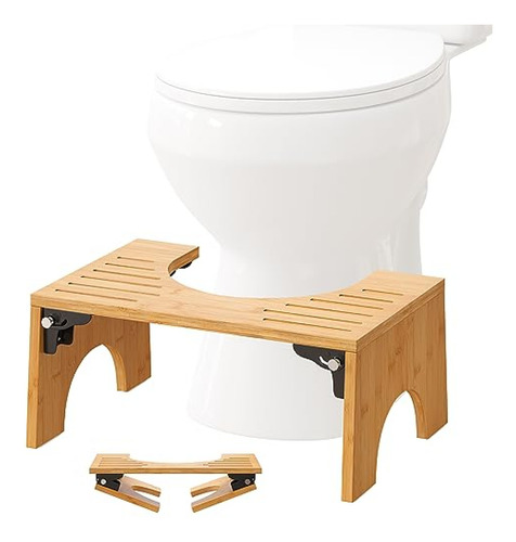 Taburete De Baño Filwh Taburete De Inodoro Plegable De 7,3 P