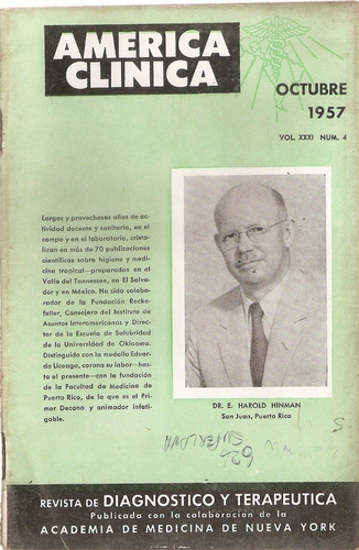 Revista America Clinica Vol. Xxxi Nº 4  Octubre 1957
