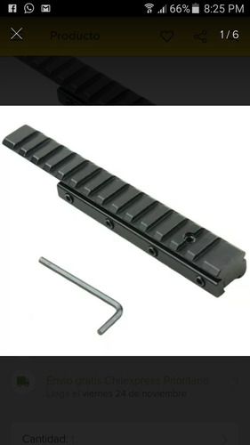 Adaptador De 11 A 20mm Picatinny