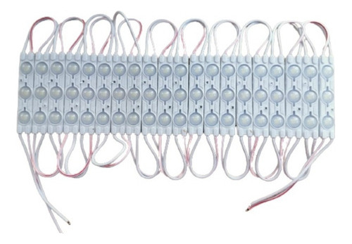 100 Piezas Módulos De 3 Led Smd Con Lupa 1.5w Exterior Blanco Frío Cgq Ch3s8k2835x100