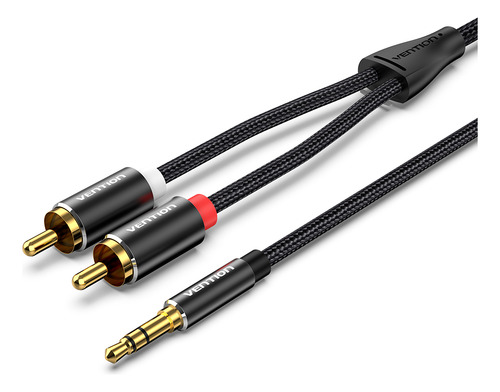 Cabo P2 3.5mm Estéreo Macho Para 2 Rca Macho 1m Vention