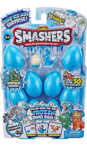 Smashers Dino Ice Age 12-pack Smash Eggs By Zuru (7458-s001)