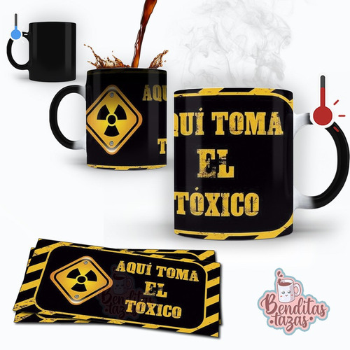 Taza Mágica Aquí Toma El Toxico Regalo Para Febrero Amor