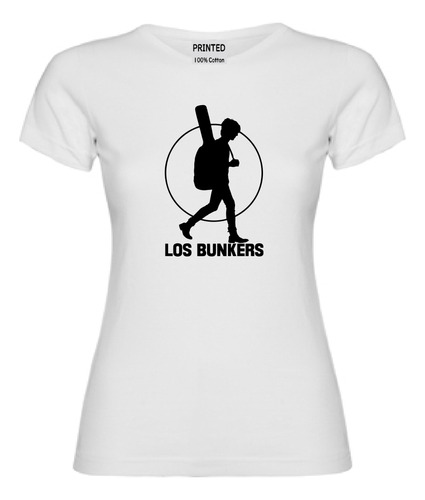 Polera Mujer Estampado Los Bunkers / Banda Rock Latino 02